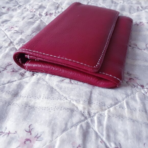 Vintage Soprano Genuine Leather Coin Pouch + Mirror - Picture 7 of 8